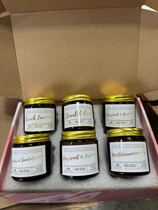 Wood Wick Scented Candle 3.5oz (6 Pack)