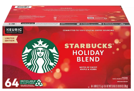 Starbucks Holiday Blend K-Cups 64 Count