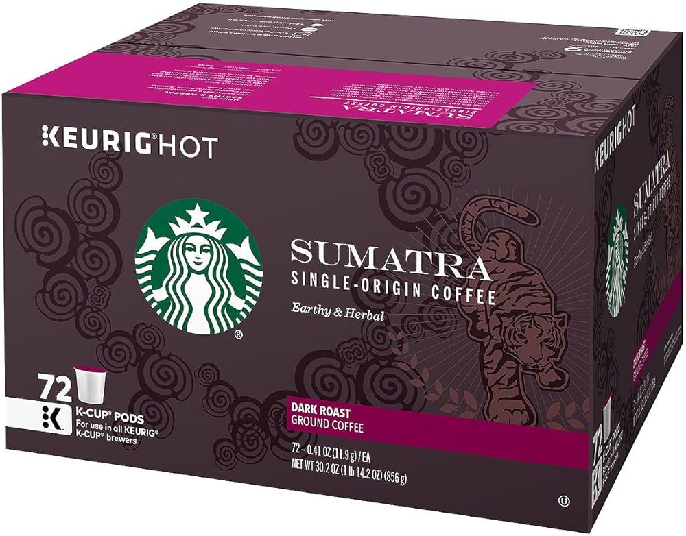Starbucks Sumatra K-Cups 72 Count