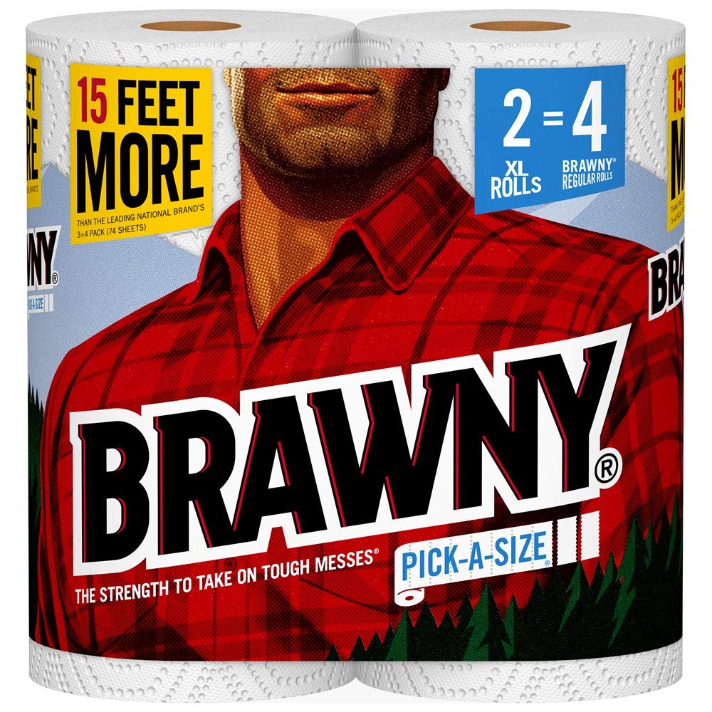 Brawny Pick-A-Size Paper Towels 12 (2-pack rolls)