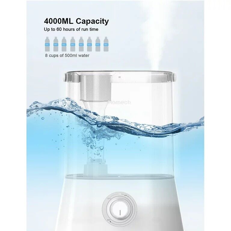 Homech Ultrasonic Cool Mist Humidifier